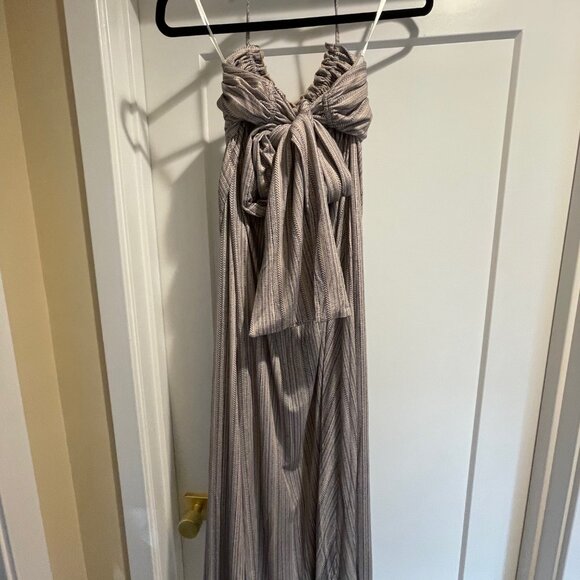 *NWT* Commense Backless U-Neck Halter Strap Long Dress - Picture 6 of 9